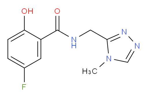 5-fluoro-2-hydroxy-N-((4-methyl-4H-1,2,4-triazol-3-yl)methyl)benzamide