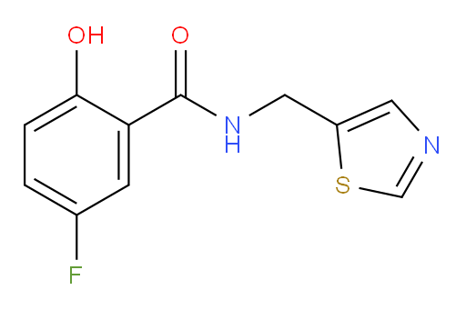 5-fluoro-2-hydroxy-N-(thiazol-5-ylmethyl)benzamide