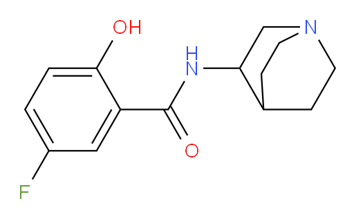 5-fluoro-2-hydroxy-N-(quinuclidin-3-yl)benzamide