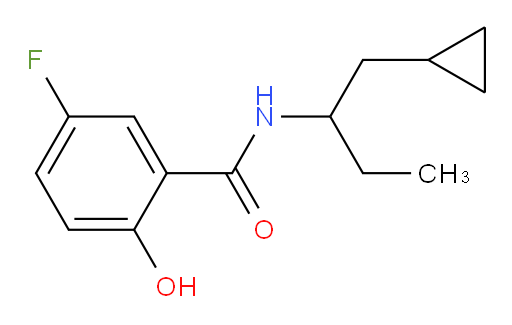 N-(1-cyclopropylbutan-2-yl)-5-fluoro-2-hydroxybenzamide