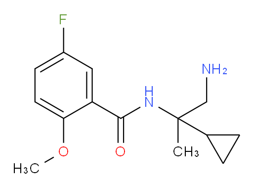 N-(1-amino-2-cyclopropylpropan-2-yl)-5-fluoro-2-methoxybenzamide