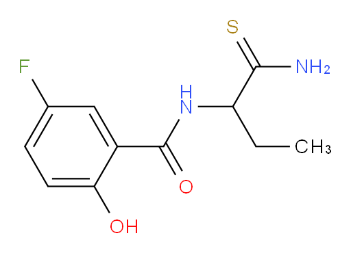 N-(1-amino-1-thioxobutan-2-yl)-5-fluoro-2-hydroxybenzamide
