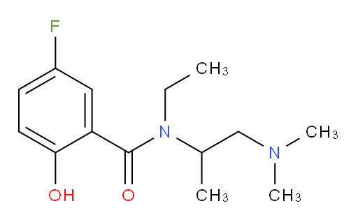 N-(1-(dimethylamino)propan-2-yl)-N-ethyl-5-fluoro-2-hydroxybenzamide