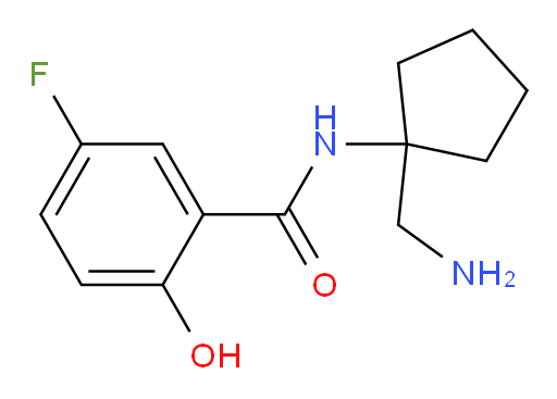 N-(1-(aminomethyl)cyclopentyl)-5-fluoro-2-hydroxybenzamide