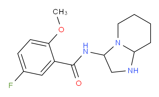 5-fluoro-2-methoxy-N-(octahydroimidazo[1,2-a]pyridin-3-yl)benzamide
