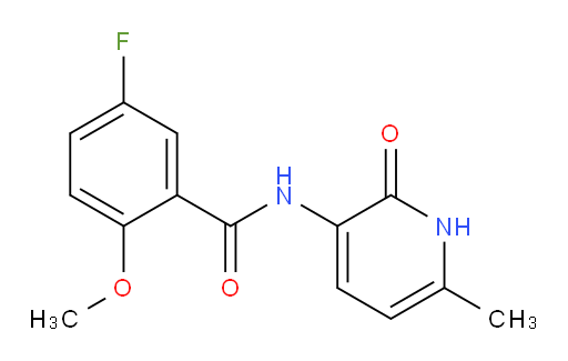 5-fluoro-2-methoxy-N-(6-methyl-2-oxo-1,2-dihydropyridin-3-yl)benzamide
