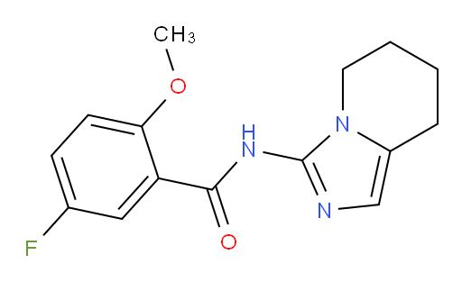 5-fluoro-2-methoxy-N-(5,6,7,8-tetrahydroimidazo[1,5-a]pyridin-3-yl)benzamide