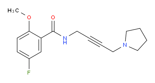 5-fluoro-2-methoxy-N-(4-(pyrrolidin-1-yl)but-2-yn-1-yl)benzamide