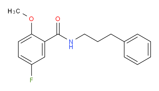 5-fluoro-2-methoxy-N-(3-phenylpropyl)benzamide