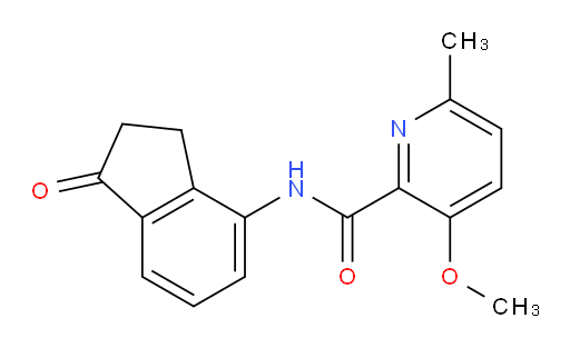 3-methoxy-6-methyl-N-(1-oxo-2,3-dihydro-1H-inden-4-yl)picolinamide