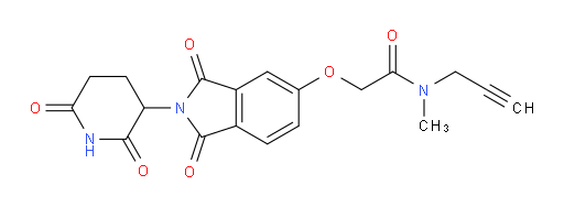 2-((2-(2,6-dioxopiperidin-3-yl)-1,3-dioxoisoindolin-5-yl)oxy)-N-methyl-N-(prop-2-yn-1-yl)acetamide