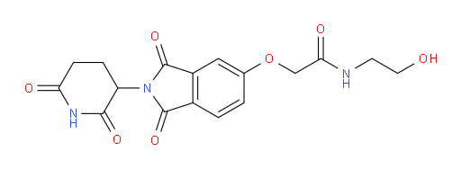2-((2-(2,6-dioxopiperidin-3-yl)-1,3-dioxoisoindolin-5-yl)oxy)-N-(2-hydroxyethyl)acetamide