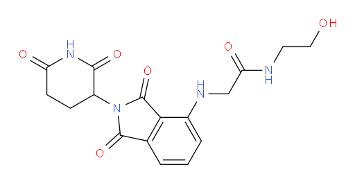 2-((2-(2,6-dioxopiperidin-3-yl)-1,3-dioxoisoindolin-4-yl)amino)-N-(2-hydroxyethyl)acetamide