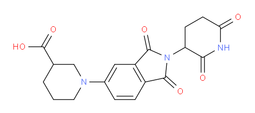 1-(2-(2,6-dioxopiperidin-3-yl)-1,3-dioxoisoindolin-5-yl)piperidine-3-carboxylic acid