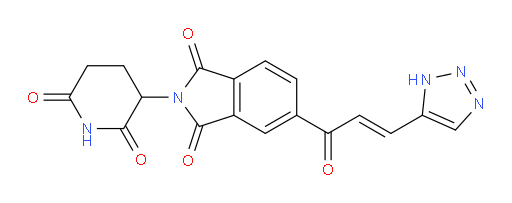 (E)-5-(3-(1H-1,2,3-triazol-5-yl)acryloyl)-2-(2,6-dioxopiperidin-3-yl)isoindoline-1,3-dione