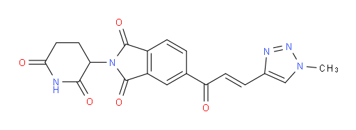 (E)-2-(2,6-dioxopiperidin-3-yl)-5-(3-(1-methyl-1H-1,2,3-triazol-4-yl)acryloyl)isoindoline-1,3-dione
