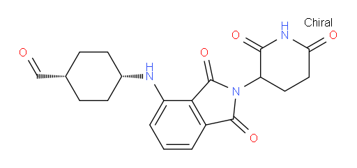 (1s,4s)-4-((2-(2,6-dioxopiperidin-3-yl)-1,3-dioxoisoindolin-4-yl)amino)cyclohexanecarbaldehyde
