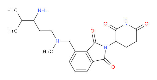 4-(((3-amino-4-methylpentyl)(methyl)amino)methyl)-2-(2,6-dioxopiperidin-3-yl)isoindoline-1,3-dione