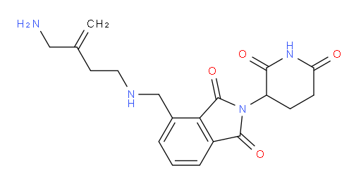4-(((3-(aminomethyl)but-3-en-1-yl)amino)methyl)-2-(2,6-dioxopiperidin-3-yl)isoindoline-1,3-dione