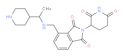 2-(2,6-dioxopiperidin-3-yl)-4-(((1-(piperidin-4-yl)ethyl)amino)methyl)isoindoline-1,3-dione