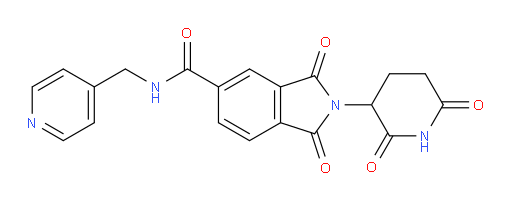 2-(2,6-dioxopiperidin-3-yl)-1,3-dioxo-N-(pyridin-4-ylmethyl)isoindoline-5-carboxamide