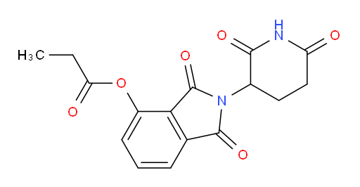 2-(2,6-dioxopiperidin-3-yl)-1,3-dioxoisoindolin-4-yl propionate