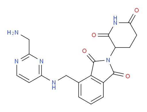 4-(((2-(aminomethyl)pyrimidin-4-yl)amino)methyl)-2-(2,6-dioxopiperidin-3-yl)isoindoline-1,3-dione