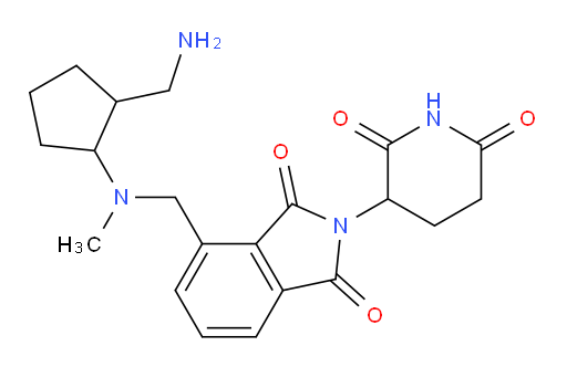 4-(((2-(aminomethyl)cyclopentyl)(methyl)amino)methyl)-2-(2,6-dioxopiperidin-3-yl)isoindoline-1,3-dione