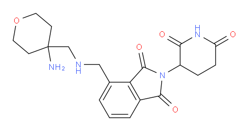4-((((4-aminotetrahydro-2H-pyran-4-yl)methyl)amino)methyl)-2-(2,6-dioxopiperidin-3-yl)isoindoline-1,3-dione