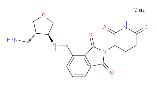 4-((((3S,4S)-4-(aminomethyl)tetrahydrofuran-3-yl)amino)methyl)-2-(2,6-dioxopiperidin-3-yl)isoindoline-1,3-dione