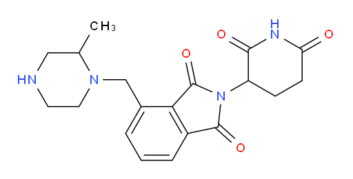 2-(2,6-dioxopiperidin-3-yl)-4-((2-methylpiperazin-1-yl)methyl)isoindoline-1,3-dione