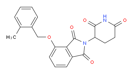 2-(2,6-dioxopiperidin-3-yl)-4-((2-methylbenzyl)oxy)isoindoline-1,3-dione