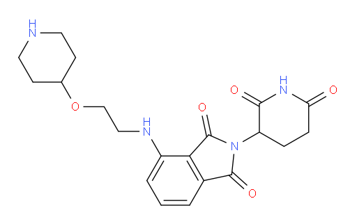 2-(2,6-dioxopiperidin-3-yl)-4-((2-(piperidin-4-yloxy)ethyl)amino)isoindoline-1,3-dione