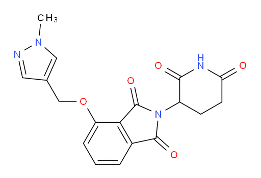2-(2,6-dioxopiperidin-3-yl)-4-((1-methyl-1H-pyrazol-4-yl)methoxy)isoindoline-1,3-dione