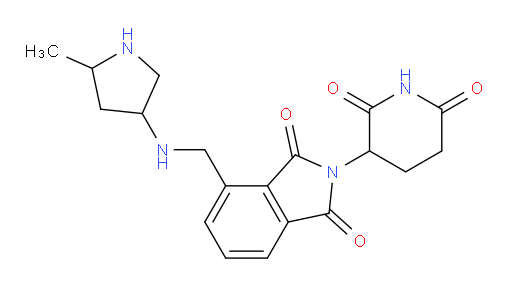 2-(2,6-dioxopiperidin-3-yl)-4-(((5-methylpyrrolidin-3-yl)amino)methyl)isoindoline-1,3-dione