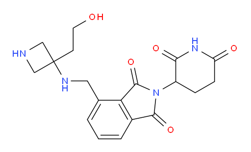 2-(2,6-dioxopiperidin-3-yl)-4-(((3-(2-hydroxyethyl)azetidin-3-yl)amino)methyl)isoindoline-1,3-dione