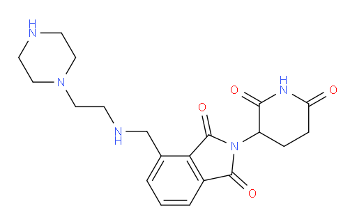 2-(2,6-dioxopiperidin-3-yl)-4-(((2-(piperazin-1-yl)ethyl)amino)methyl)isoindoline-1,3-dione