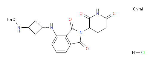 2-(2,6-dioxopiperidin-3-yl)-4-(((1r,3r)-3-(methylamino)cyclobutyl)amino)isoindoline-1,3-dione hydrochloride