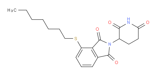 2-(2,6-dioxopiperidin-3-yl)-4-(heptylthio)isoindoline-1,3-dione