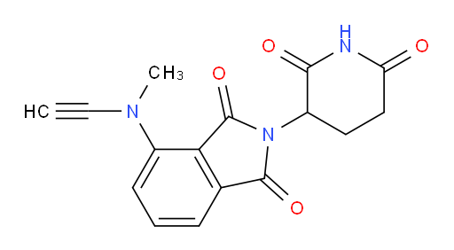 2-(2,6-dioxopiperidin-3-yl)-4-(ethynyl(methyl)amino)isoindoline-1,3-dione