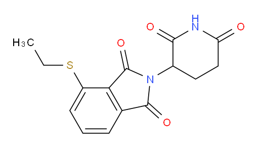 2-(2,6-dioxopiperidin-3-yl)-4-(ethylthio)isoindoline-1,3-dione