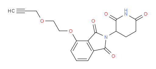 2-(2,6-dioxopiperidin-3-yl)-4-(2-(prop-2-yn-1-yloxy)ethoxy)isoindoline-1,3-dione