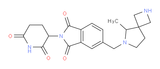 2-(2,6-dioxopiperidin-3-yl)-5-((5-methyl-2,6-diazaspiro[3.4]octan-6-yl)methyl)isoindoline-1,3-dione