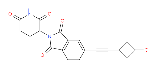 2-(2,6-dioxopiperidin-3-yl)-5-((3-oxocyclobutyl)ethynyl)isoindoline-1,3-dione