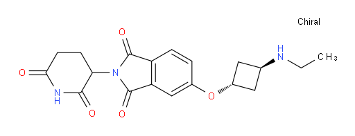 2-(2,6-dioxopiperidin-3-yl)-5-((1r,3r)-3-(ethylamino)cyclobutoxy)isoindoline-1,3-dione