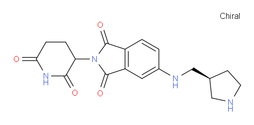 2-(2,6-dioxopiperidin-3-yl)-5-(((S)-pyrrolidin-3-ylmethyl)amino)isoindoline-1,3-dione