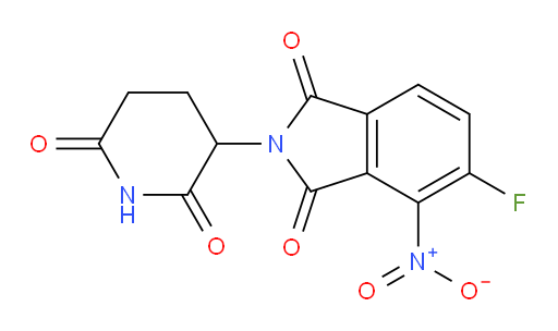 2-(2,6-dioxopiperidin-3-yl)-5-fluoro-4-nitroisoindoline-1,3-dione