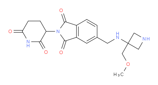 2-(2,6-dioxopiperidin-3-yl)-5-(((3-(methoxymethyl)azetidin-3-yl)amino)methyl)isoindoline-1,3-dione