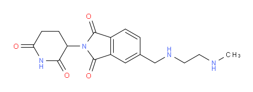 2-(2,6-dioxopiperidin-3-yl)-5-(((2-(methylamino)ethyl)amino)methyl)isoindoline-1,3-dione