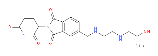 2-(2,6-dioxopiperidin-3-yl)-5-(((2-((2-hydroxypropyl)amino)ethyl)amino)methyl)isoindoline-1,3-dione